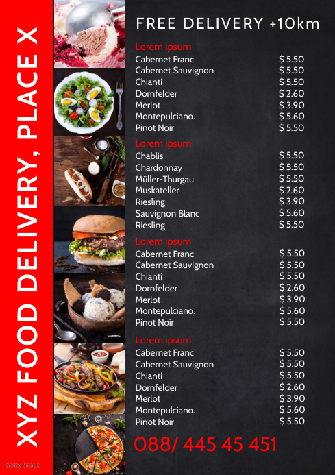 Detail Food Order List Template Nomer 29