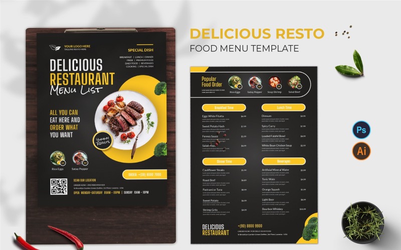 Detail Food Order List Template Nomer 42