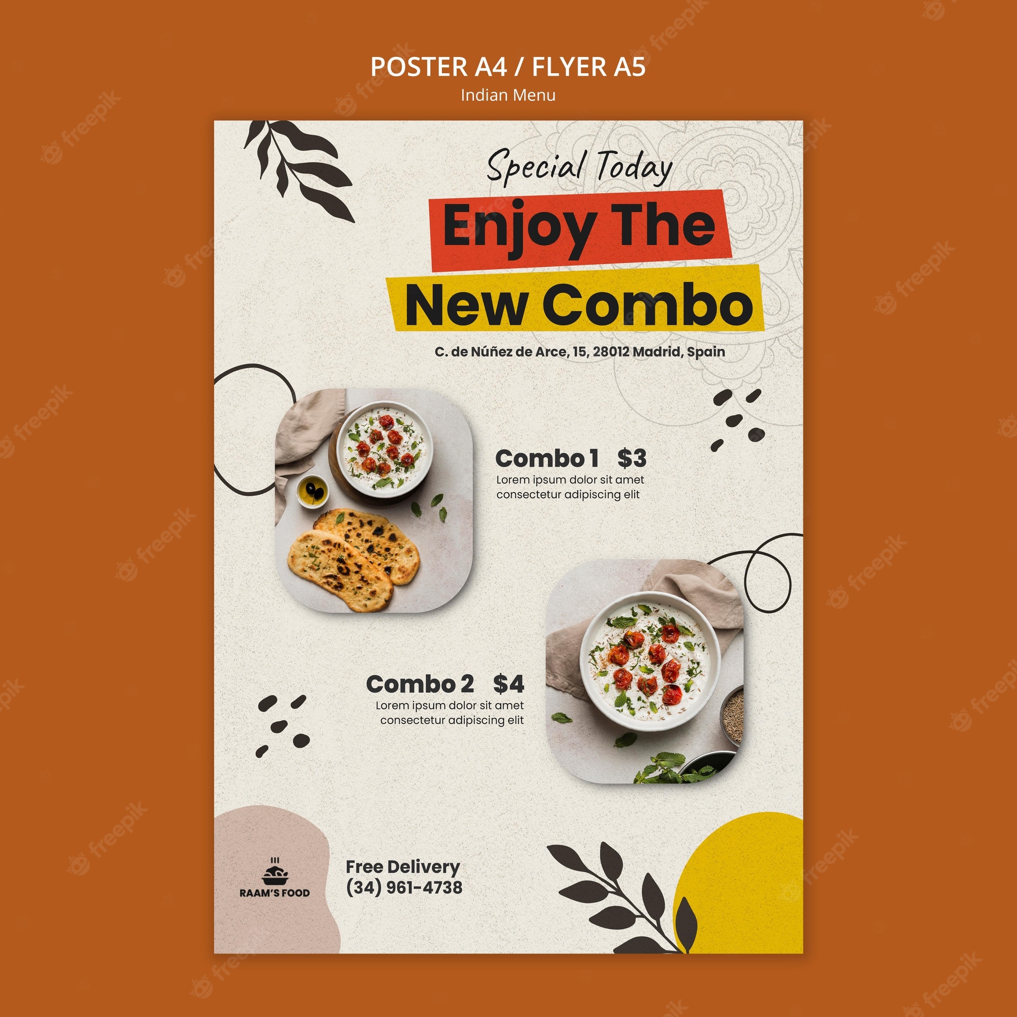 Detail Food Poster Template Nomer 12