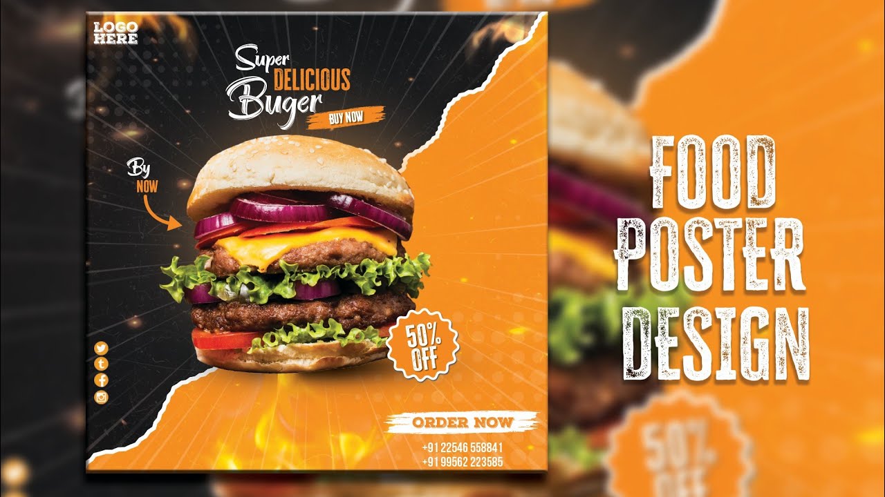 Detail Food Poster Template Nomer 35