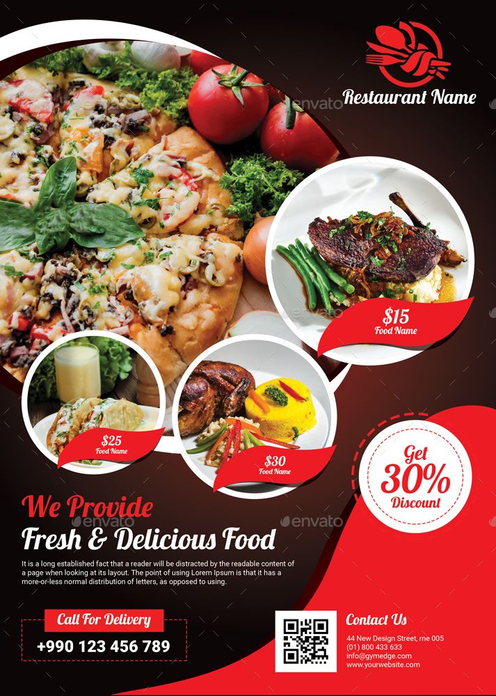 Detail Food Poster Template Nomer 44