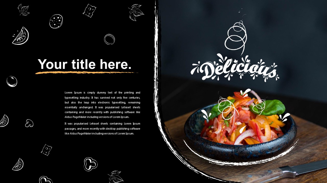 Detail Food Powerpoint Template Nomer 21