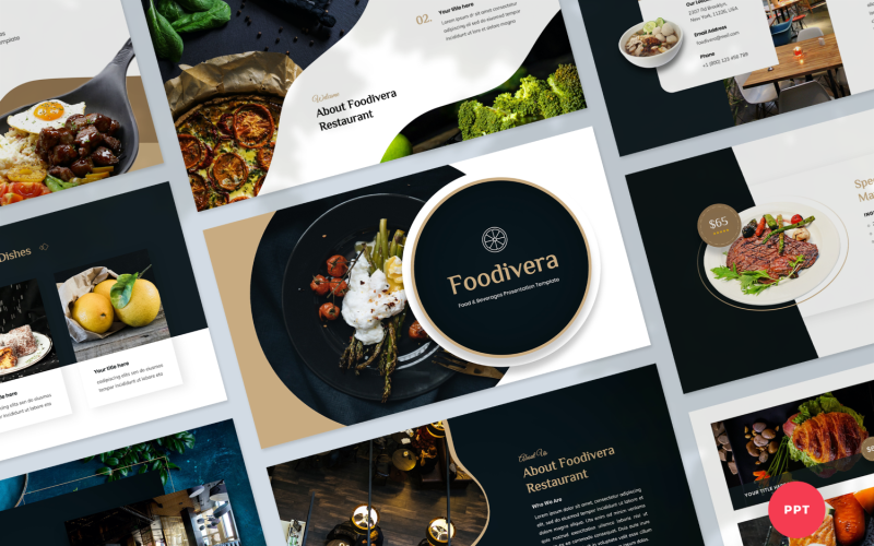 Detail Food Powerpoint Template Nomer 34