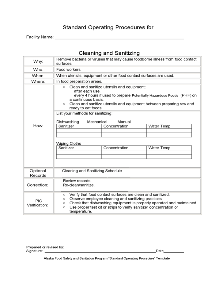 Detail Food Safety Sop Template Nomer 15