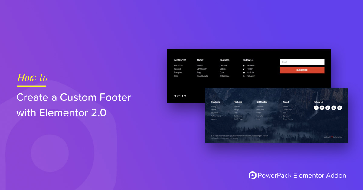 Footer Template For Elementor - KibrisPDR