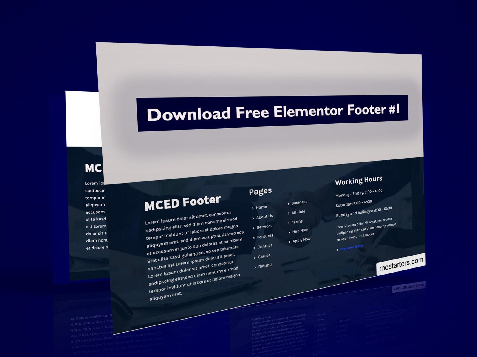 Detail Footer Template For Elementor Nomer 20