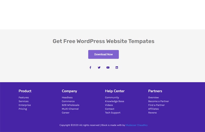 Detail Footer Template For Elementor Nomer 52