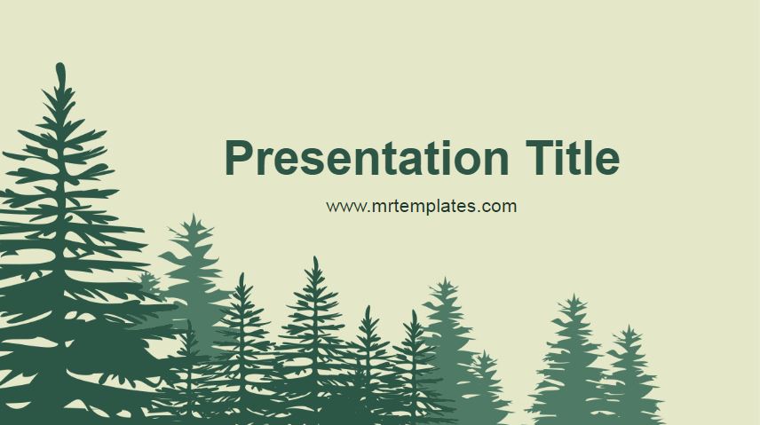 Detail Forest Powerpoint Template Nomer 2