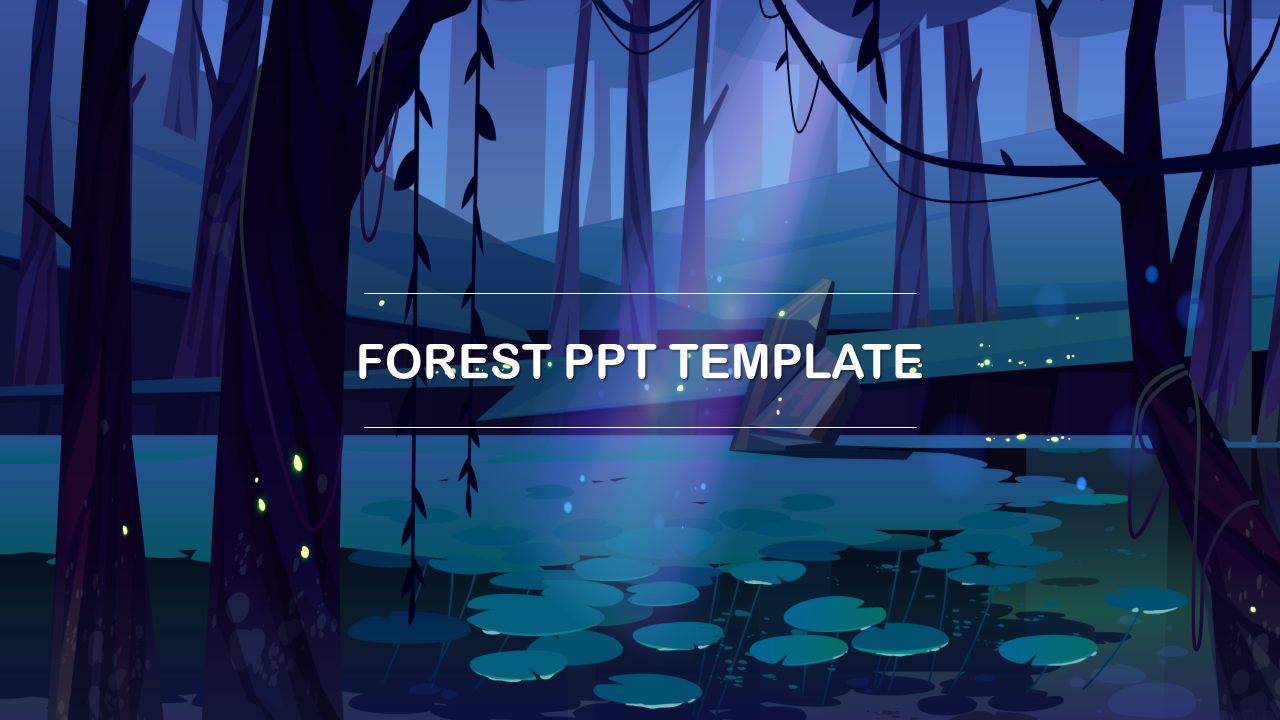 Detail Forest Powerpoint Template Nomer 13