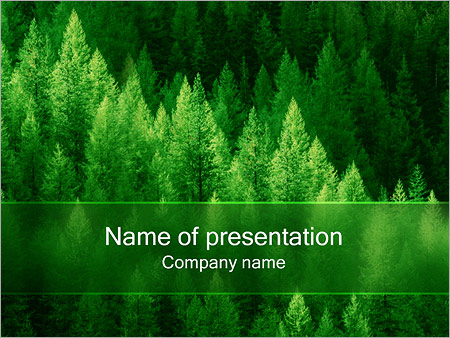 Detail Forest Powerpoint Template Nomer 3