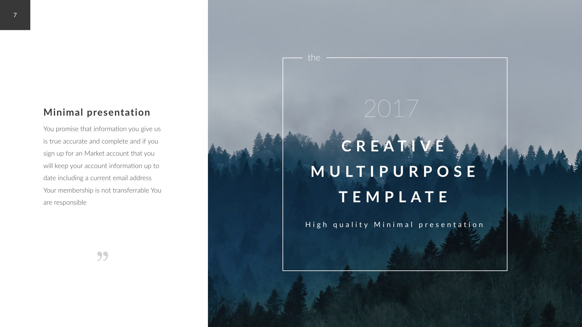 Detail Forest Powerpoint Template Nomer 36