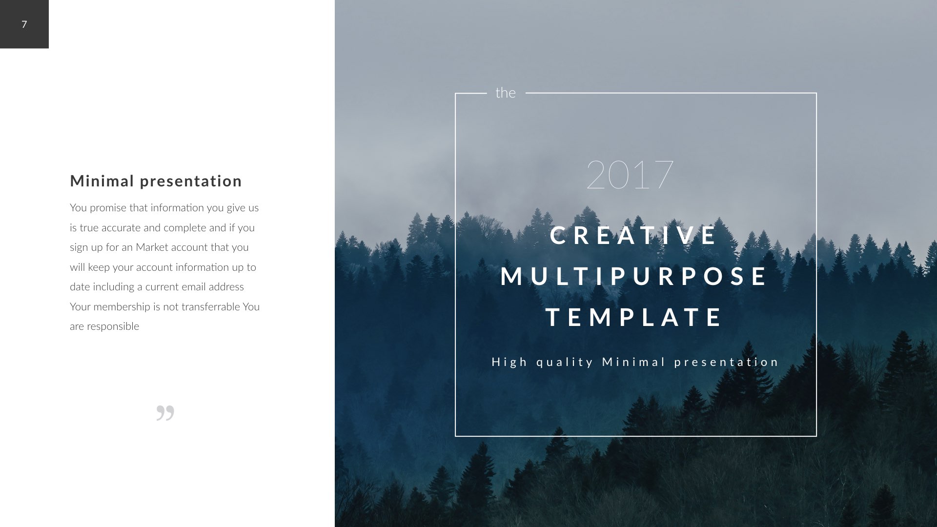 Detail Forest Powerpoint Template Nomer 36