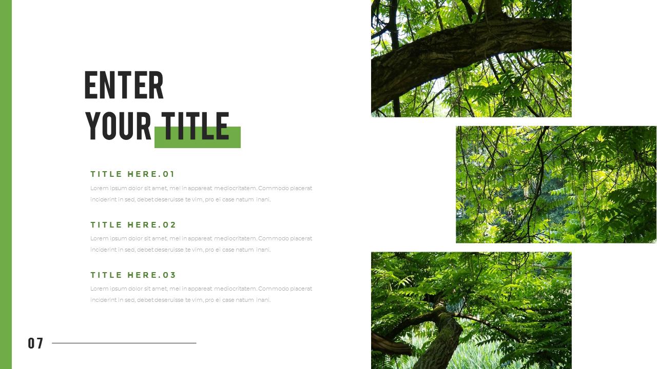 Detail Forest Powerpoint Template Nomer 39