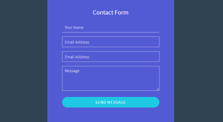 Detail Form Css Template Nomer 5