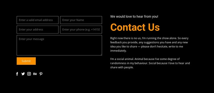 Detail Form Css Template Nomer 41