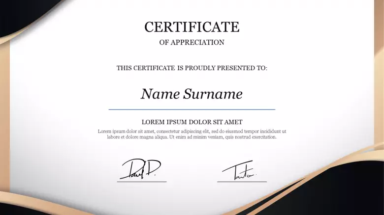 Detail Formal Certificate Template Nomer 6