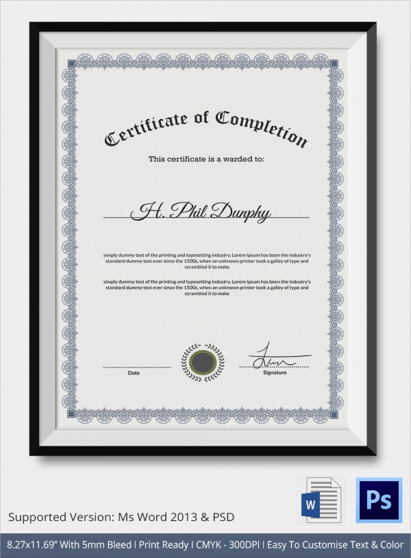 Detail Formal Certificate Template Nomer 49