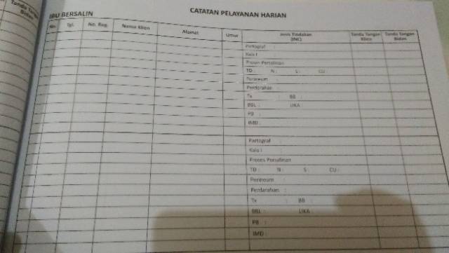 Detail Format Buku Harian Nomer 17