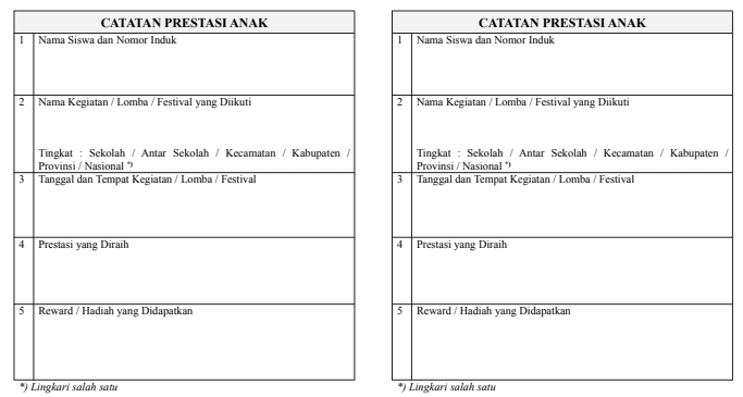 Detail Format Buku Harian Nomer 36