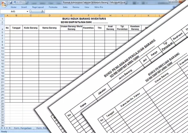 Detail Format Buku Inventaris Barang Nomer 48