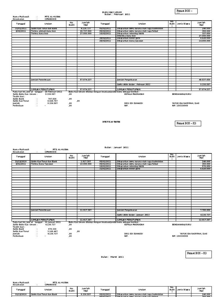 Detail Format Buku Kas Nomer 35
