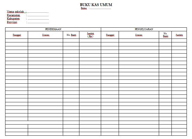 Detail Format Buku Keuangan Nomer 10