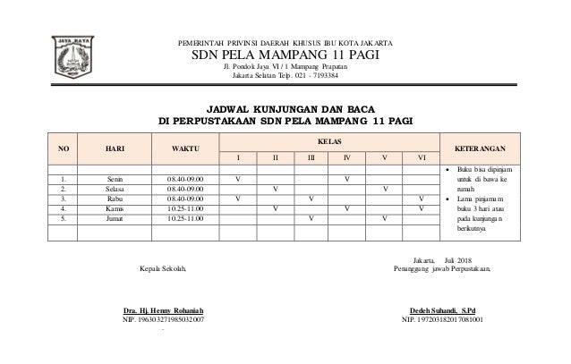 Detail Format Buku Kunjungan Perpustakaan Nomer 23