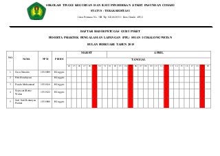 Detail Format Buku Piket Harian Guru Doc Nomer 25