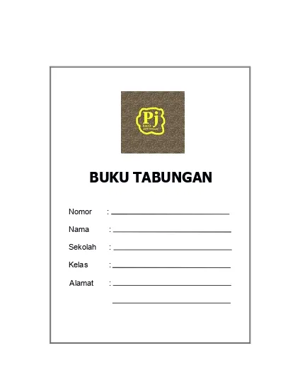 Detail Format Buku Tabungan Anak Tk Nomer 4