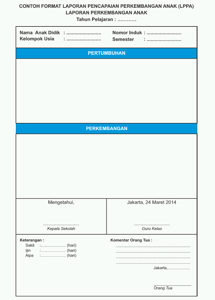 Detail Format Buku Tabungan Anak Tk Nomer 40