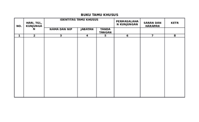 Detail Format Buku Tamu Nomer 20