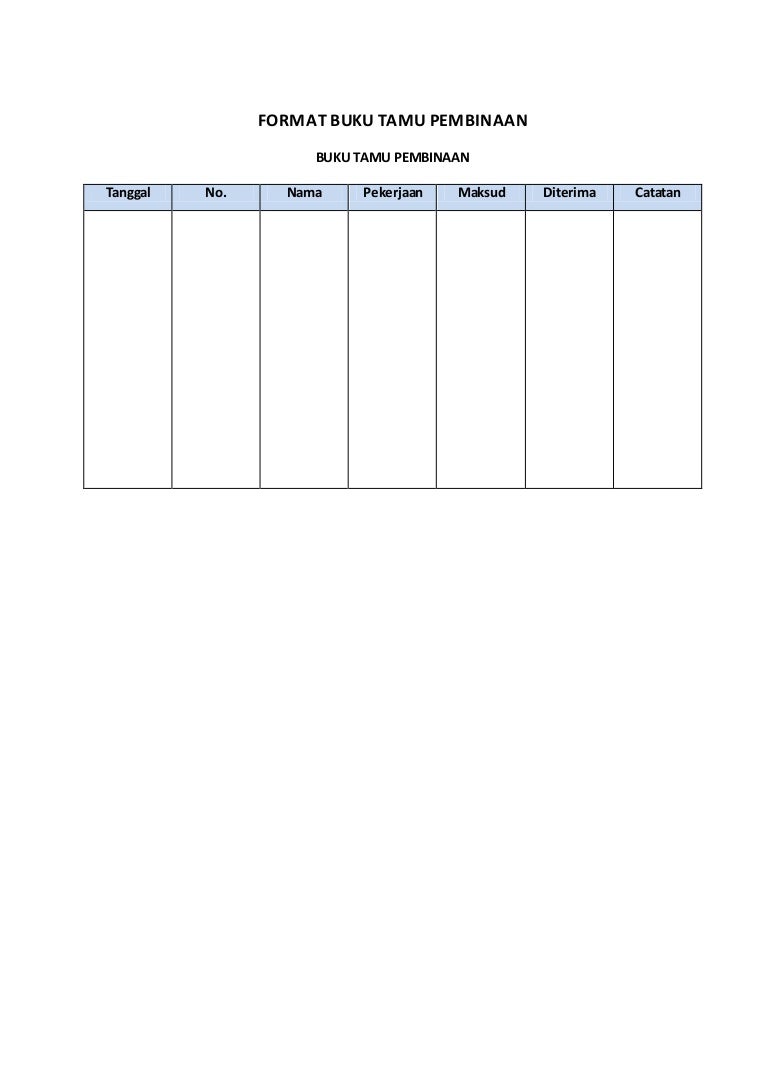 Detail Format Buku Tamu Nomer 39