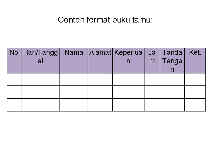 Detail Format Buku Tamu Nomer 53