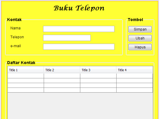 Detail Format Buku Telepon Nomer 5