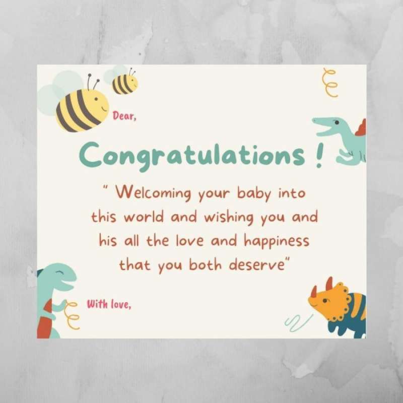 Detail Format Kartu Ucapan Kelahiran Bayi Nomer 52