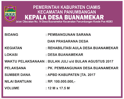 Detail Format Papan Nama Proyek Nomer 49