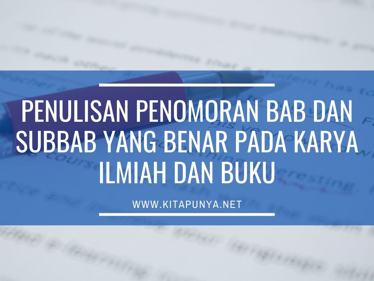 Detail Format Penulisan Buku Ilmiah Nomer 25