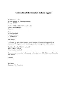 Detail Format Surat Bahasa Inggris Nomer 38