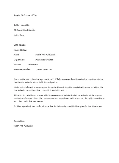 Detail Format Surat Bahasa Inggris Nomer 42