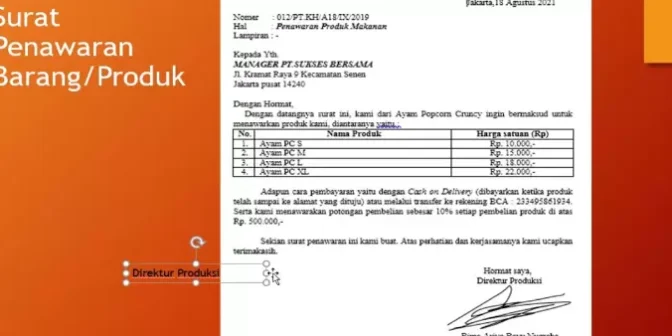 Detail Format Surat Penawaran Harga Nomer 49