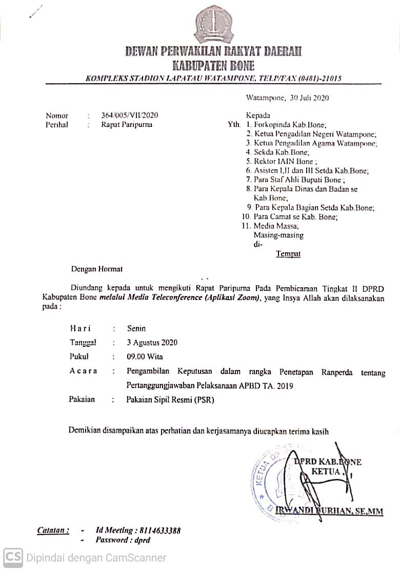 Detail Format Undangan Rapat Nomer 16