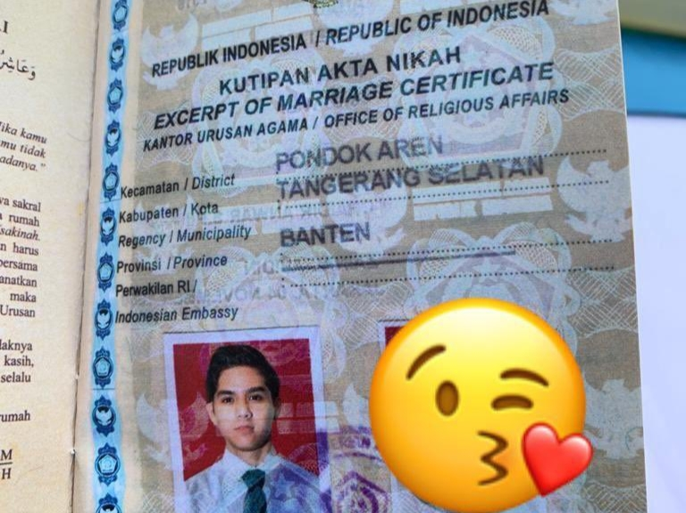 Detail Foto Buku Nikah Nomer 33