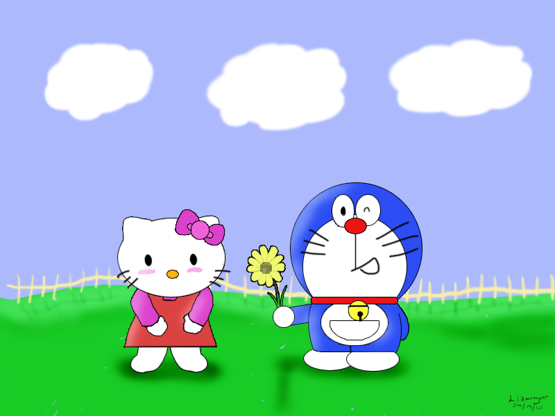 Detail Foto Hello Kitty Dan Doraemon Nomer 8