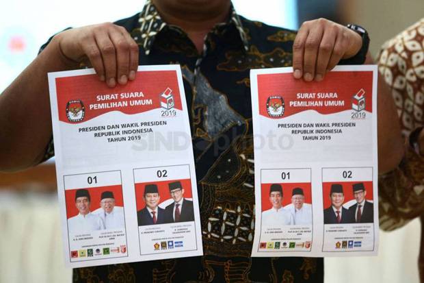 Detail Foto Surat Suara Pilpres 2019 Nomer 4