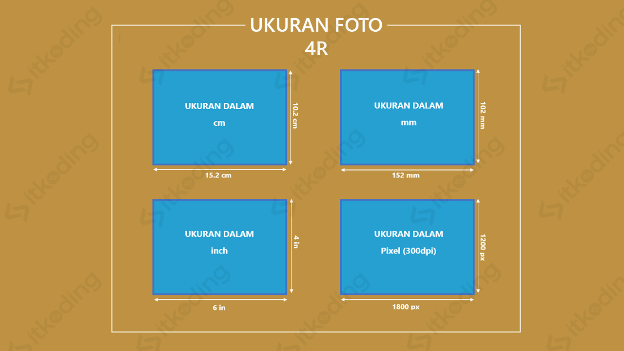 Detail Foto Ukuran 4r Berapa Cm Nomer 3