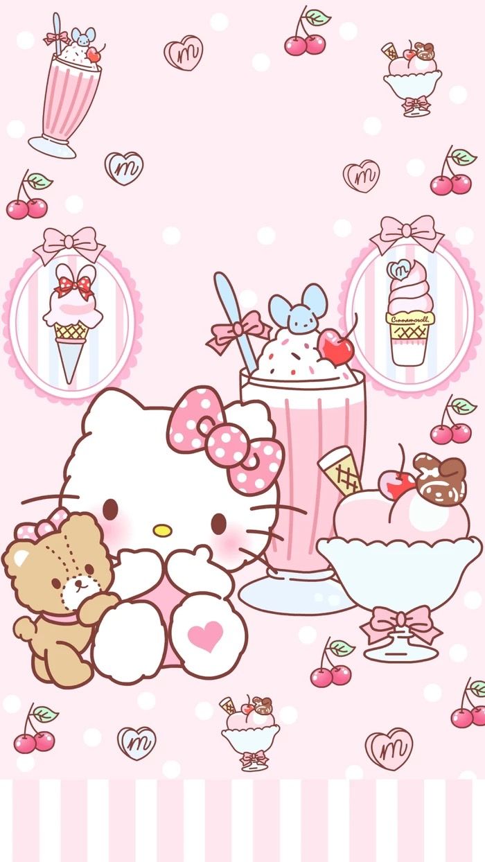 Detail Foto Wallpaper Hello Kitty Nomer 11