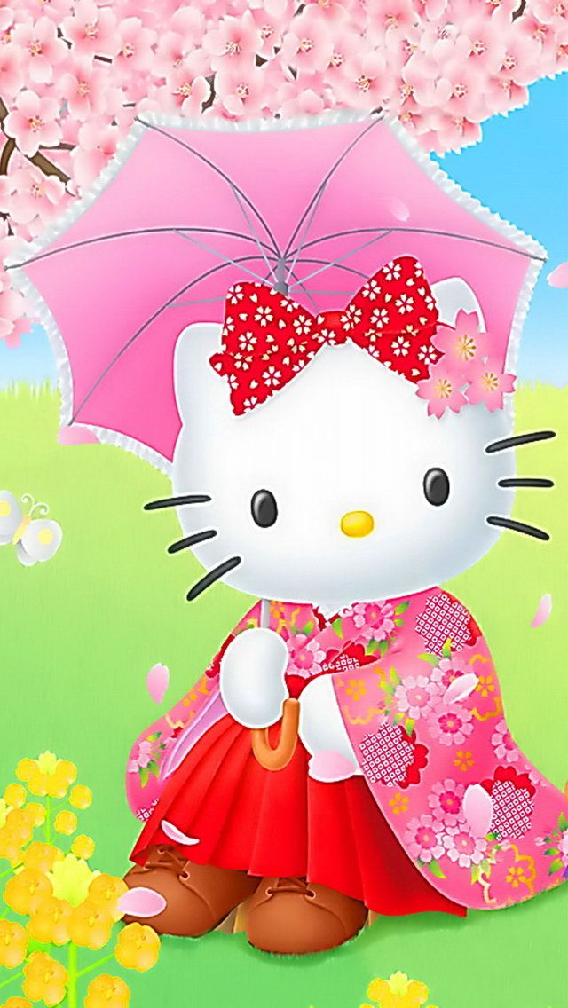 Detail Foto Wallpaper Hello Kitty Bergerak Nomer 17