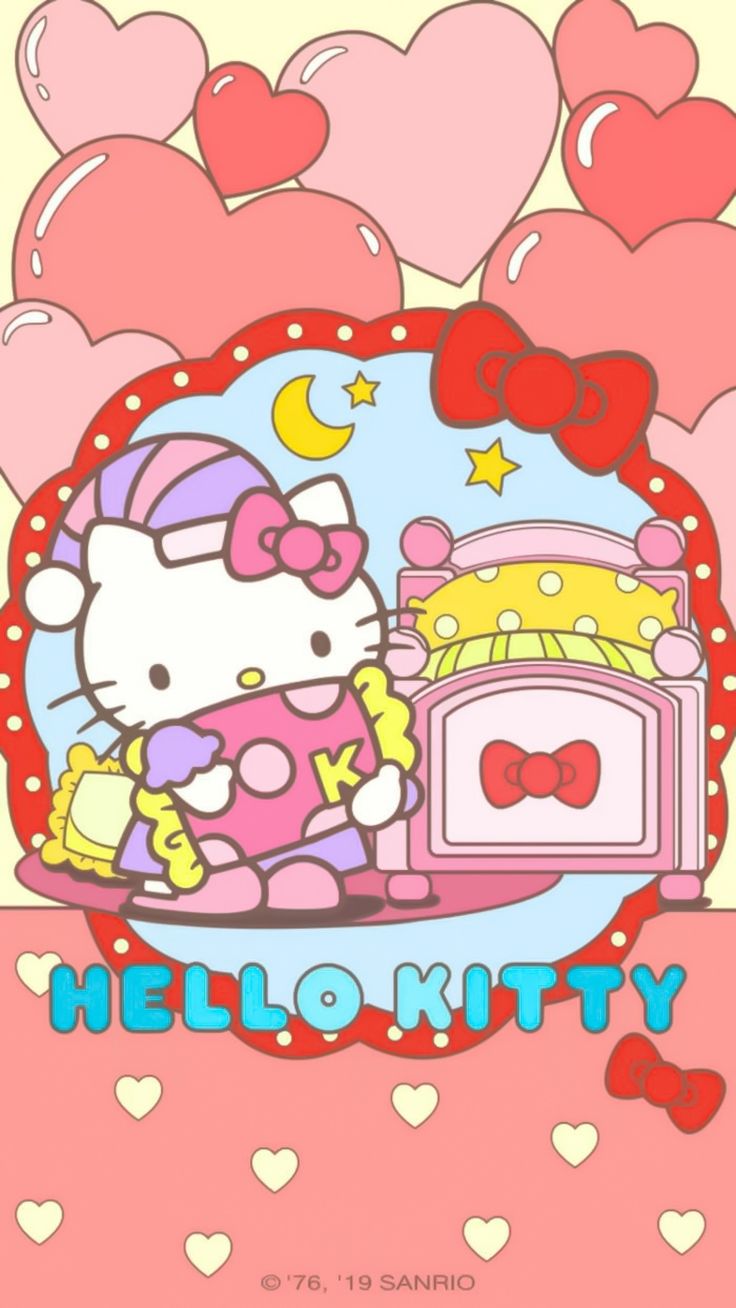 Detail Foto Wallpaper Hello Kitty Bergerak Nomer 50