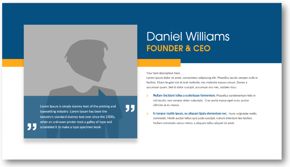 Detail Founder Profile Template Nomer 19