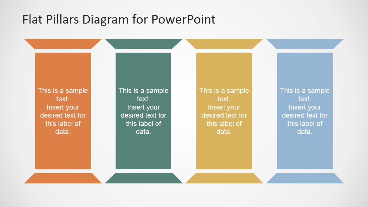 Detail Four Pillars Powerpoint Template Nomer 29